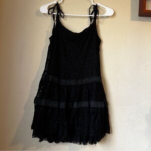 Black Lace Mini Dress